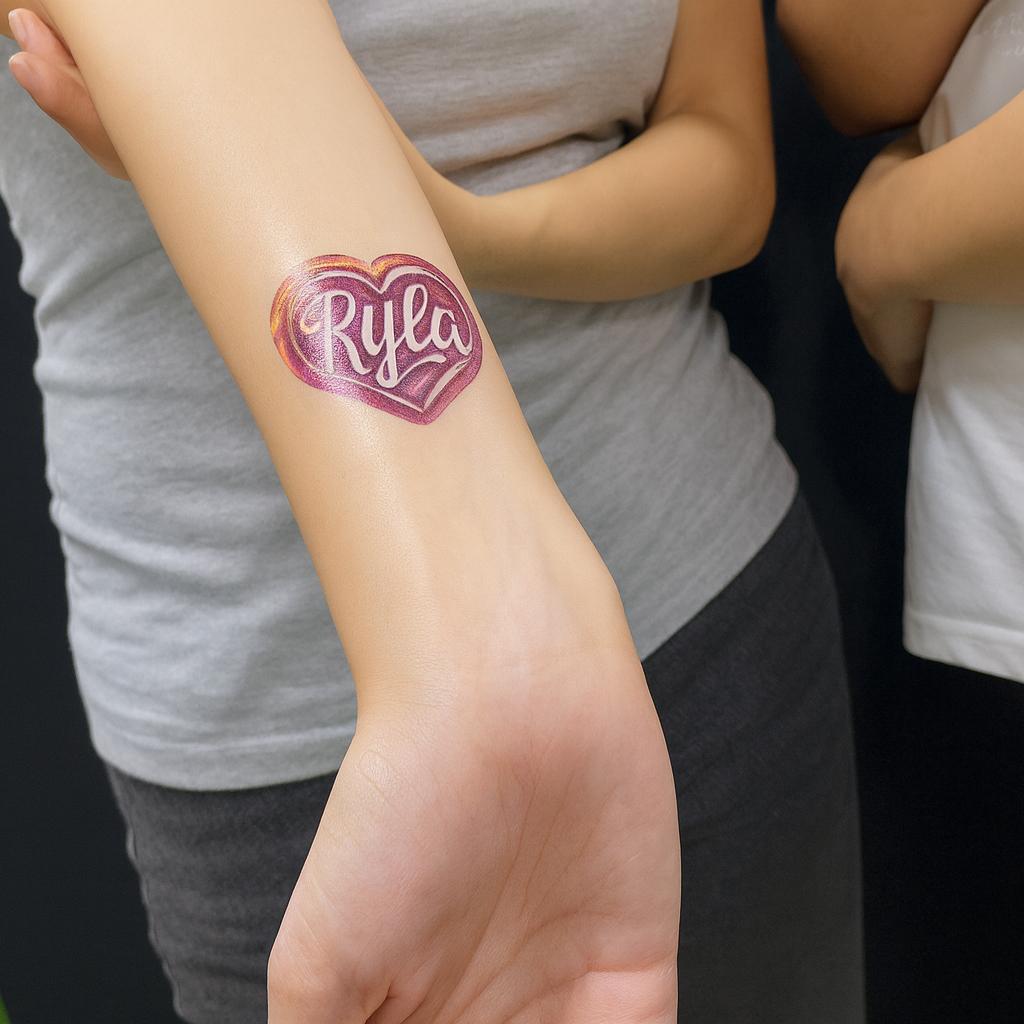 Guests creating their own AI Tattoos at exhibition in Dubai